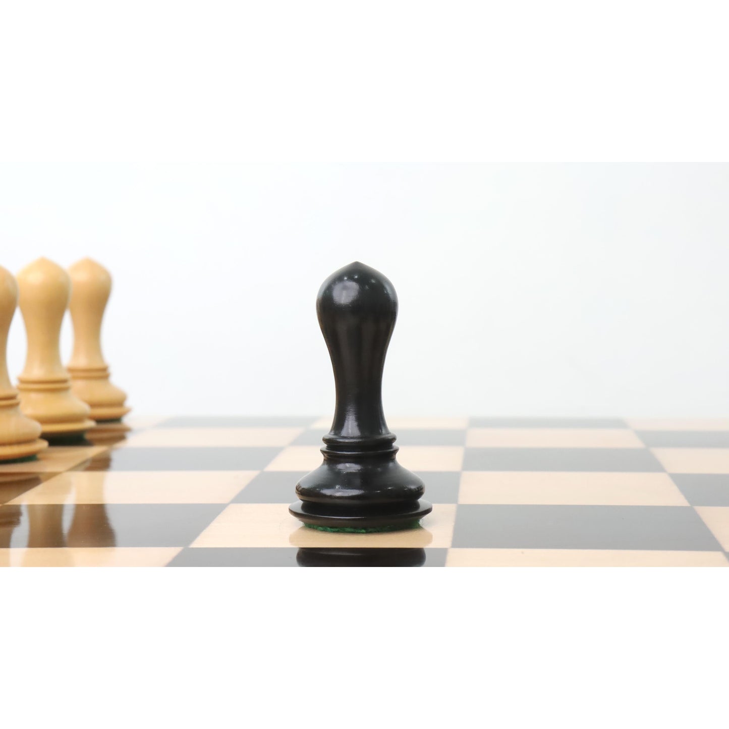 4.6" Avant Garde Luxury Staunton Chess Set- Chess Pieces Only-Ebony Wood- Triple Weight