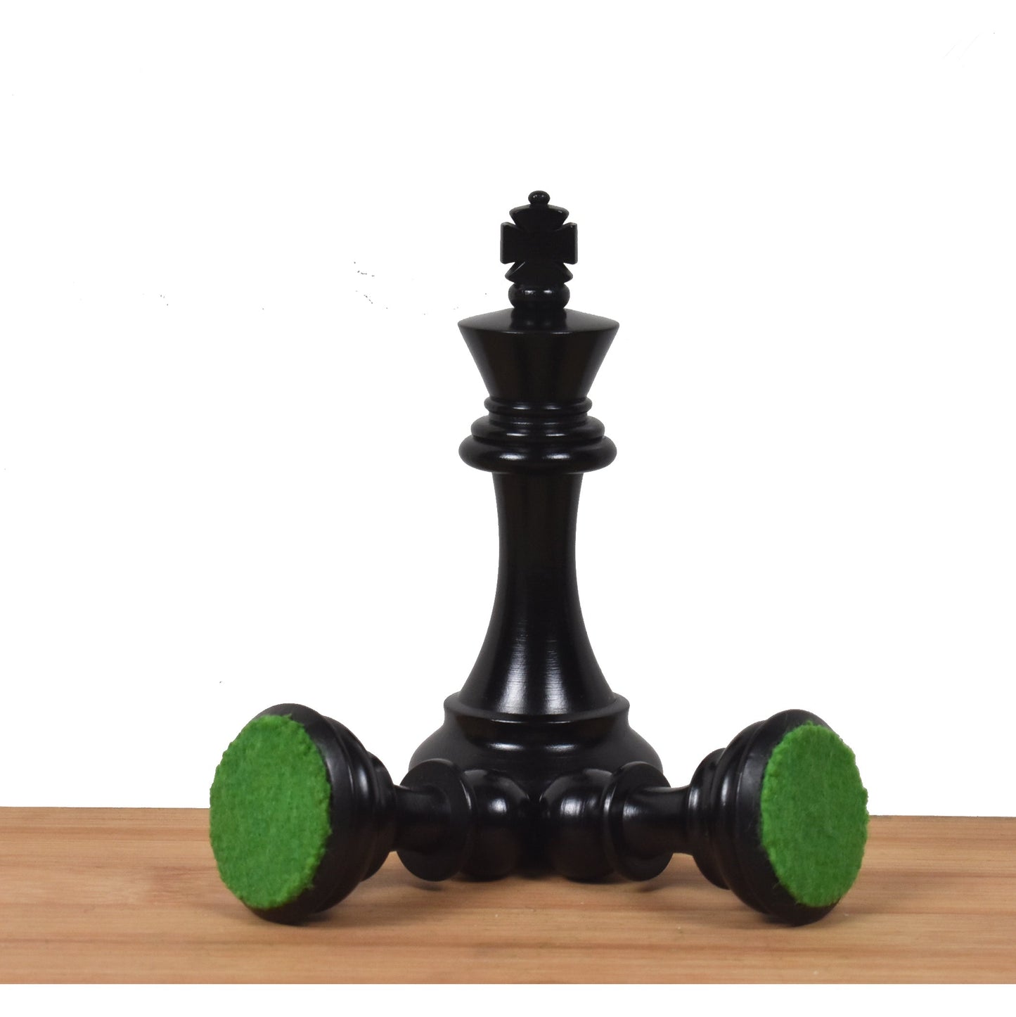 3.9" Alban Staunton Chess Set- Chess Pieces Only- Double Weighted Red & Black Dyed Wood