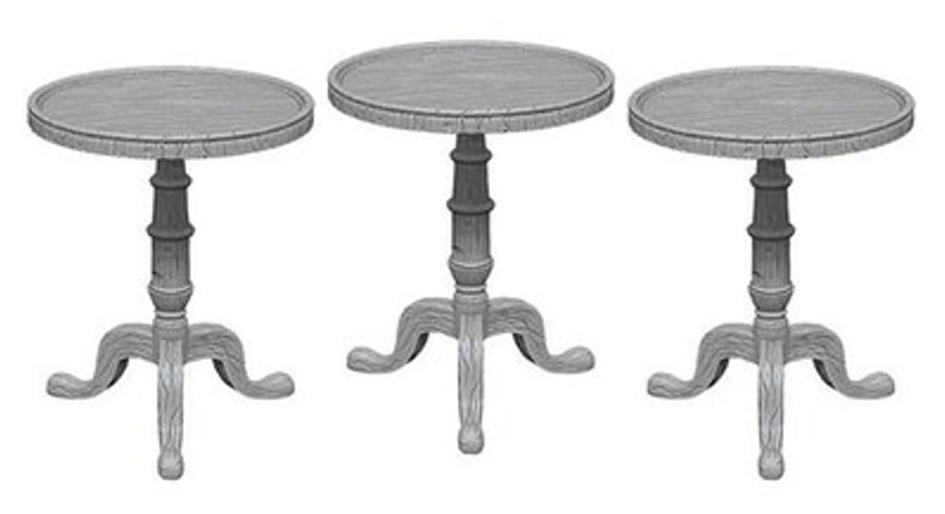 WKZ: DEEPCUTS - SMALL ROUND TABLES (UNPAINTED) MINIATURE