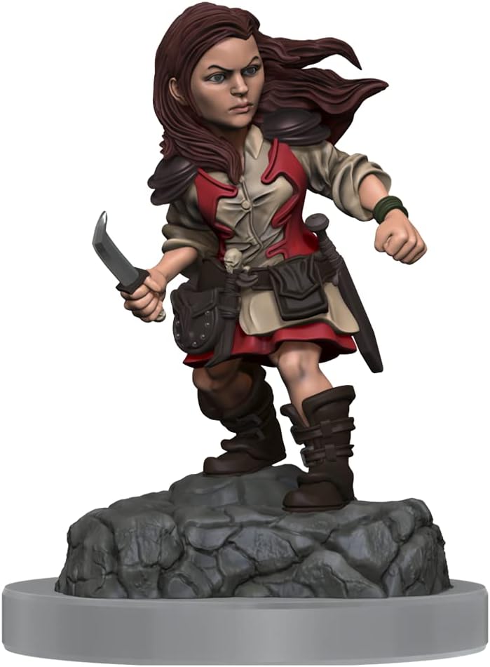 D&D: NMU - HALFLING ROGUE FEMALE (UNPAINTED) MINIATURE