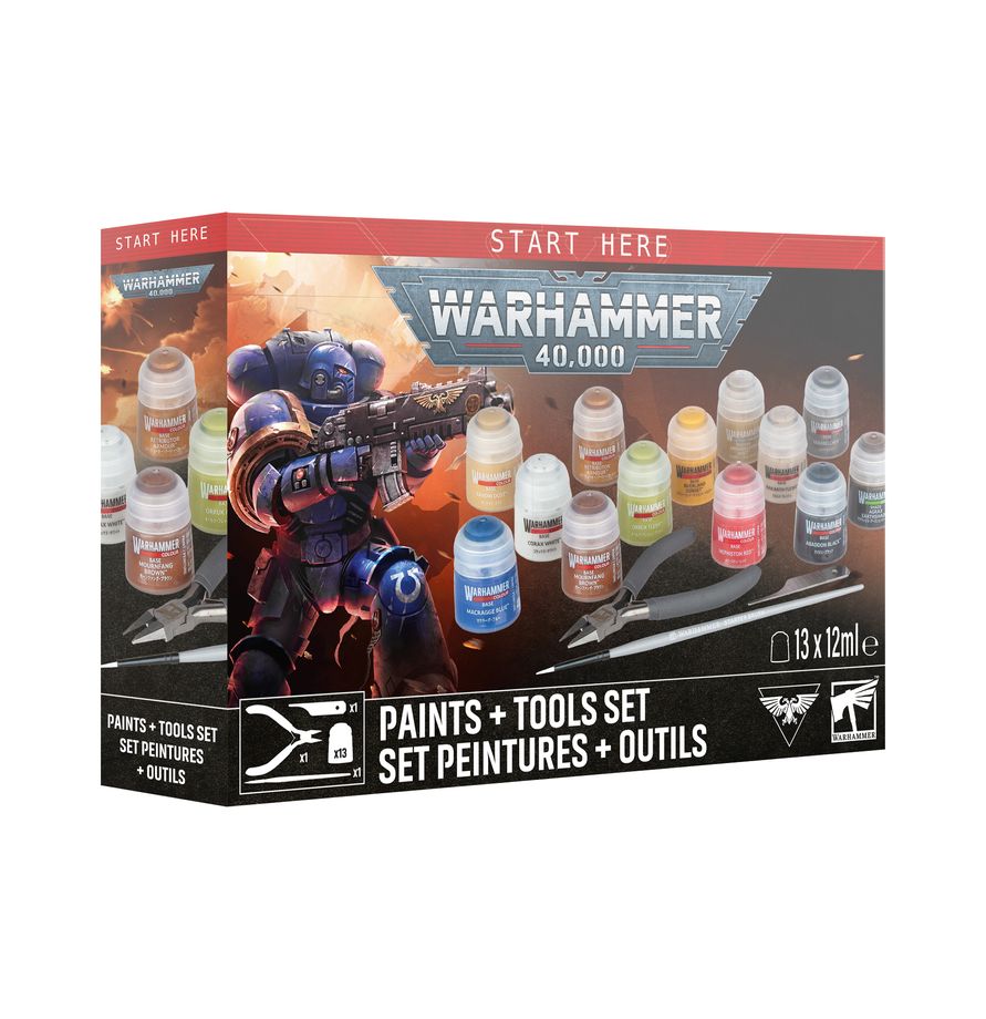 Warhammer 40,000: Paints + Tool Set