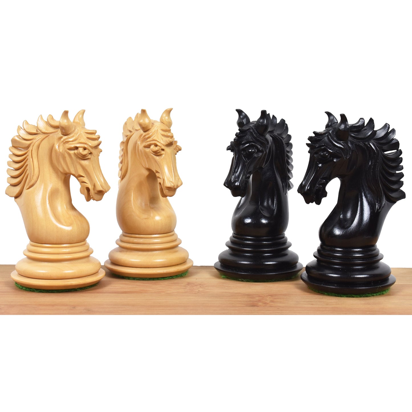 Arthur Luxury Staunton Chess Set Combo - Pieces in Ebony Wood with 23" Large Ebony & Maple Wood Chessboard and Storage Box