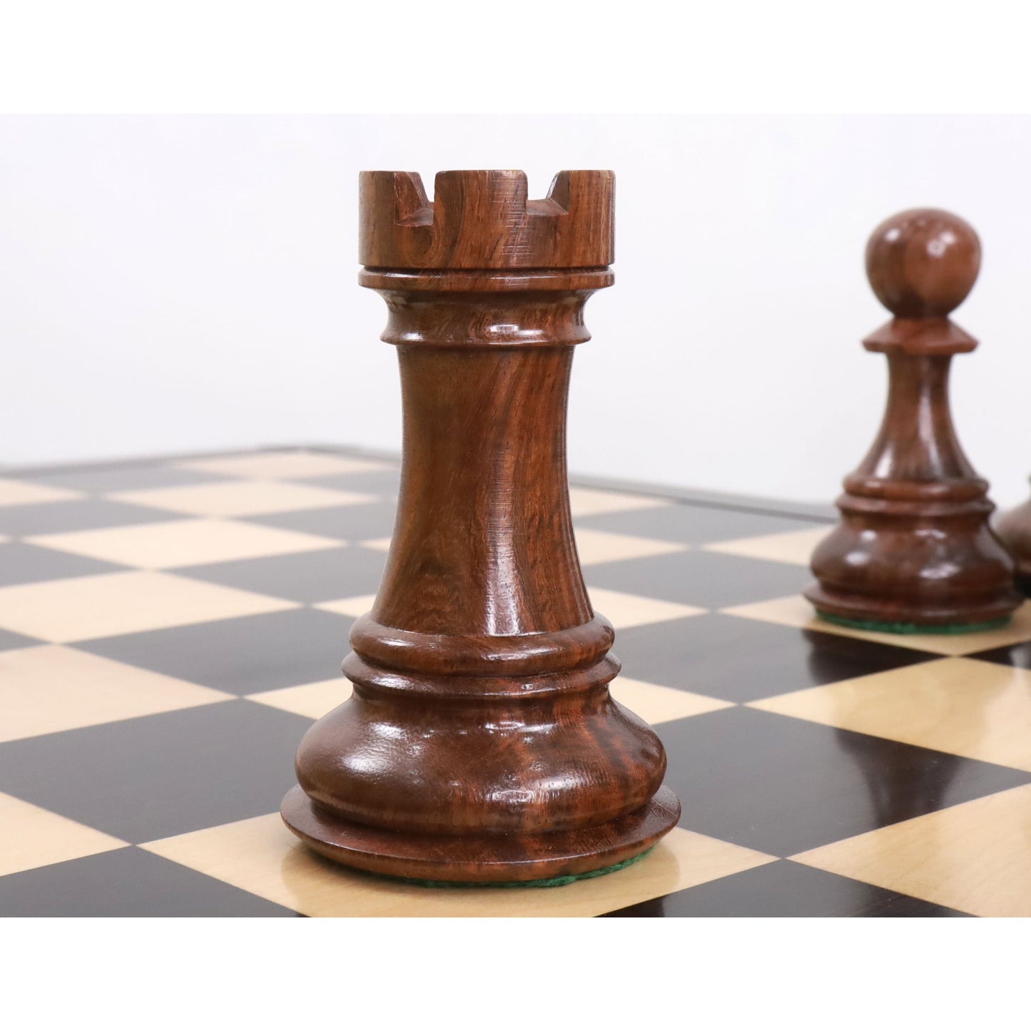 Slightly Imperfect 6.3" Jumbo Pro Staunton Luxury Chess Set- Chess Pieces Only - Golden Rosewood & Boxwood