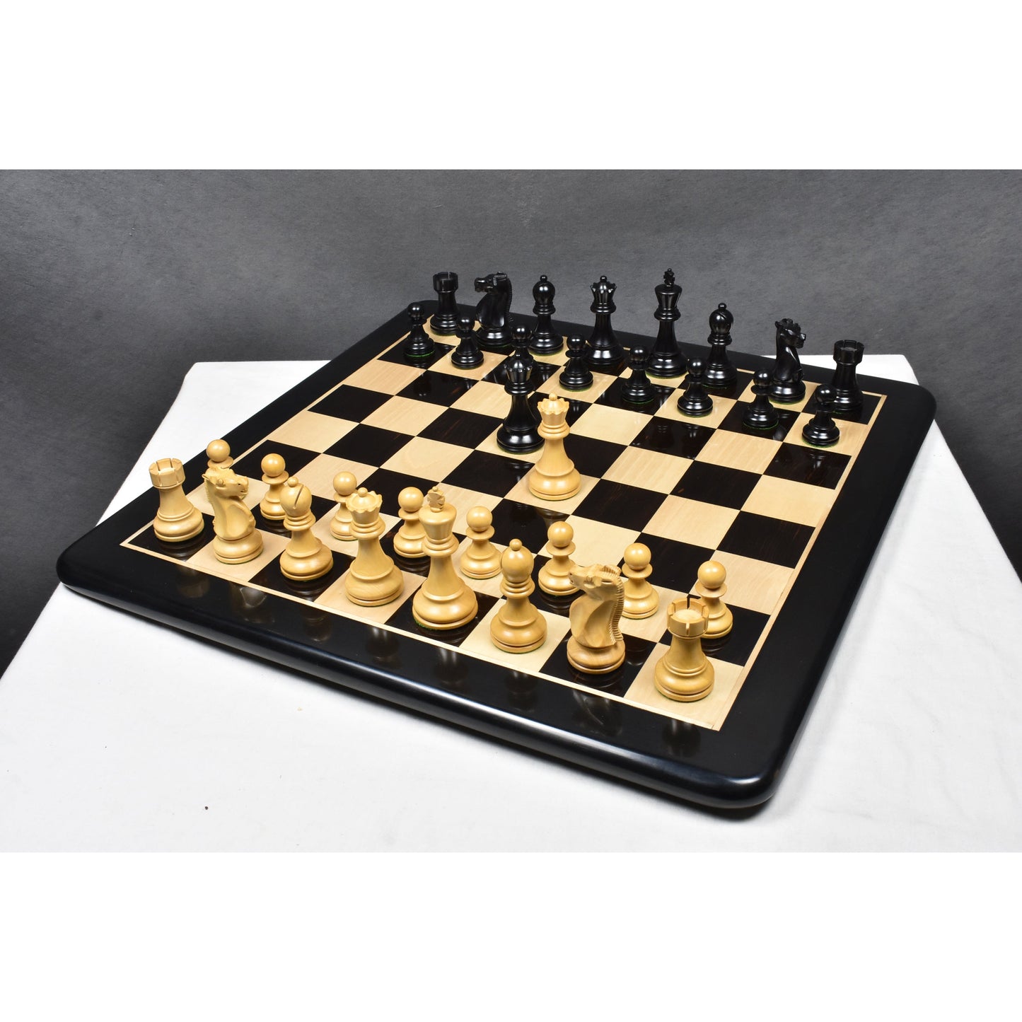1972 Championship Fischer Spassky Chess Set- Chess Pieces Only - Double Weighted Box wood