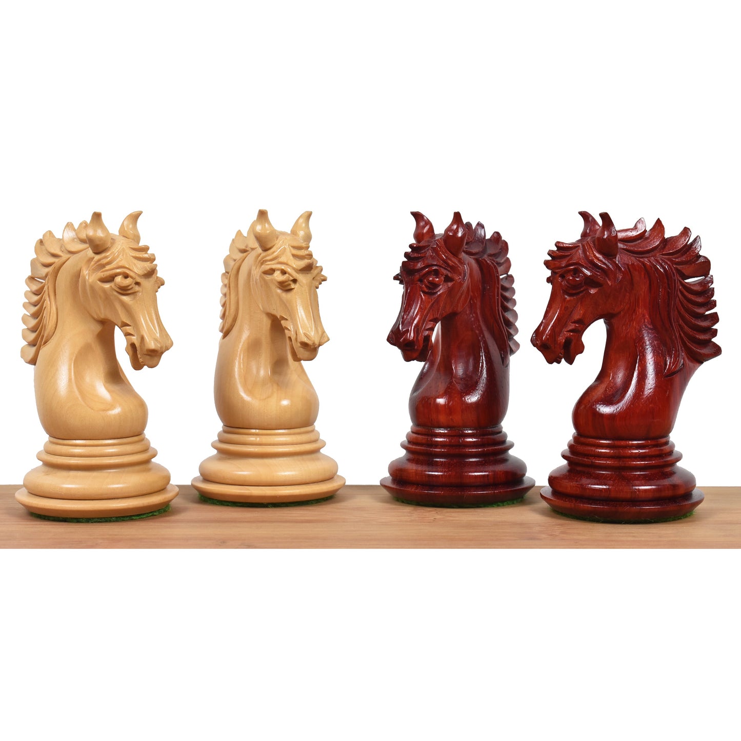 4.6" Arthur Luxury Staunton Chess Set- Chess Pieces Only - Bud Rosewood - Triple Weighted