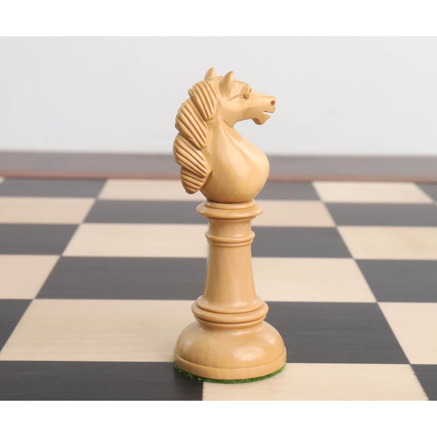 Edinburgh Northern Upright Pre-Staunton Chess Set Combo - Pieces in Ebonised Boxwood with Board and Box