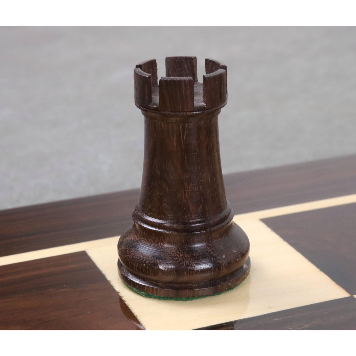 Leningrad Staunton Chess Set- Chess Pieces Only - Rosewood & Boxwood - 4" King