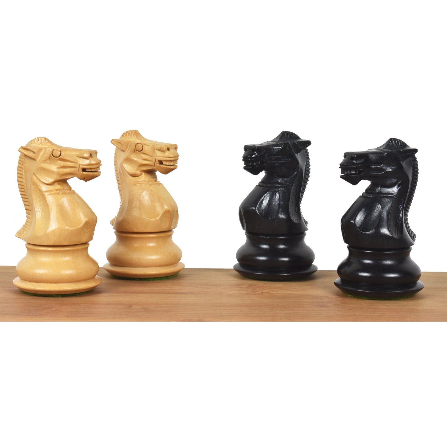 3.6" Professional Staunton Chess Set- Chess Pieces Only- Weighted Ebonised Boxwood