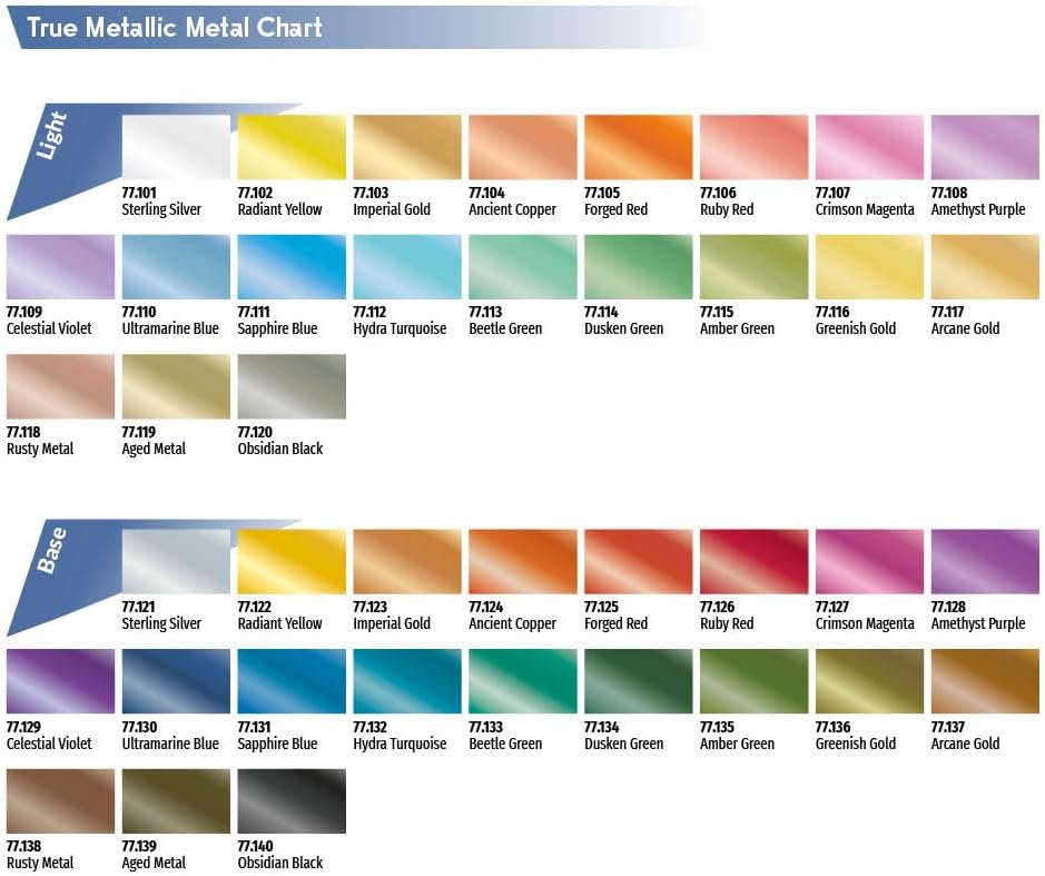Vallejo True Metallic Metal: Base: Ruby Red (18ml)