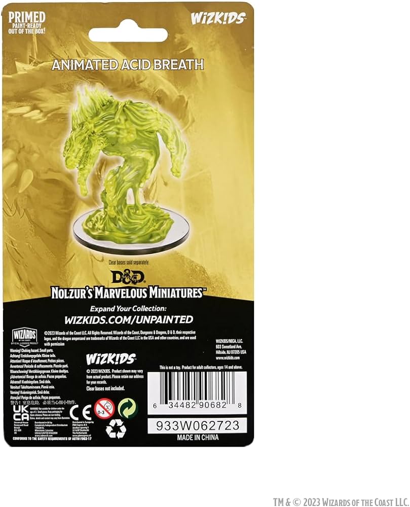 D&D: NMU - ANIMATED ACID BREATH W22 (UNPAINTED) MINIATURE