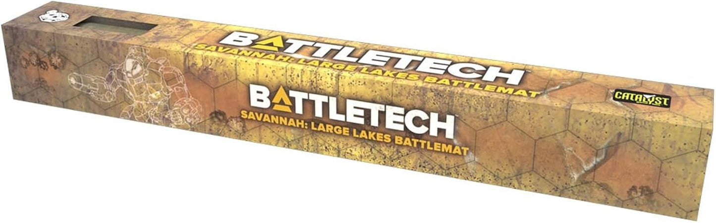 BattleTech: BattleMat - Savannah Large Lakes/Box Canyon