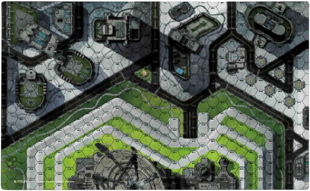 BattleTech: BattleMat - Cities HPG Heliport/Plaza