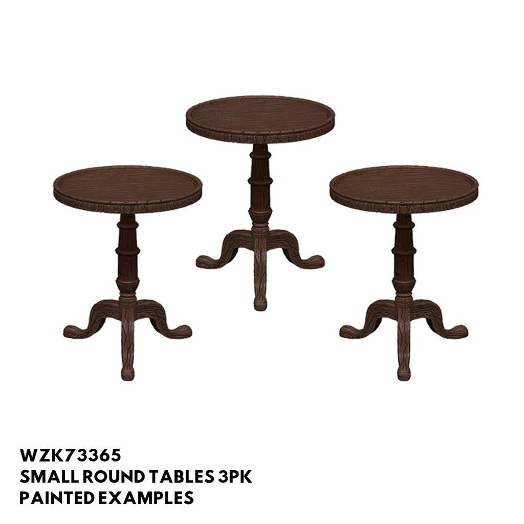 WKZ: DEEPCUTS - SMALL ROUND TABLES (UNPAINTED) MINIATURE