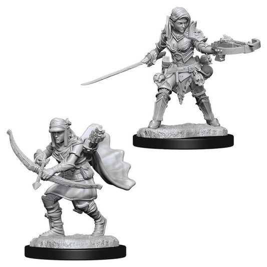 PATHFINDER: DEEP CUTS UNPAINTED MINIATURES -W7-FEMALE HALFELF RANGER