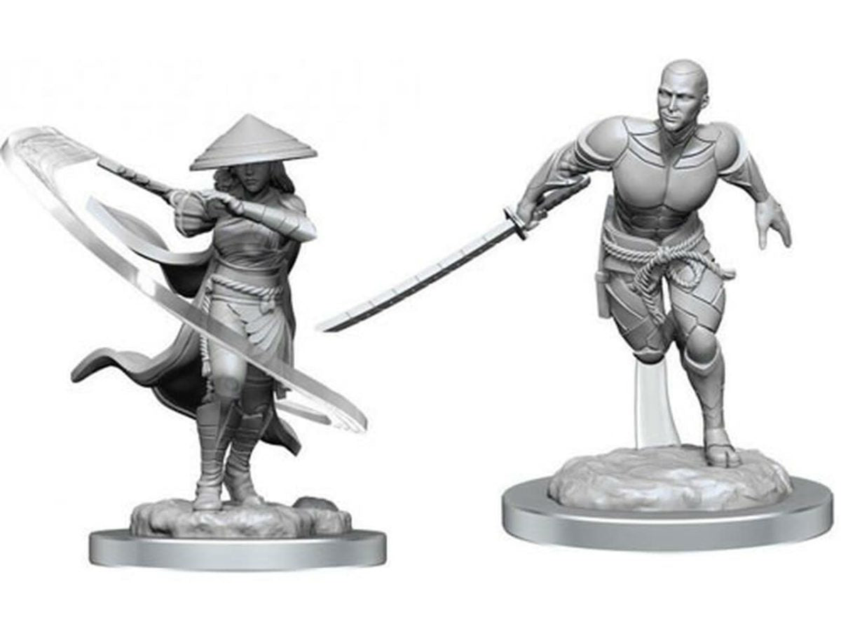 Magic the Gathering Unpainted Miniatures: W05 Kaito Shizuki & the Wanderer