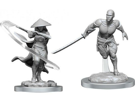 Magic the Gathering Unpainted Miniatures: W05 Kaito Shizuki & the Wanderer