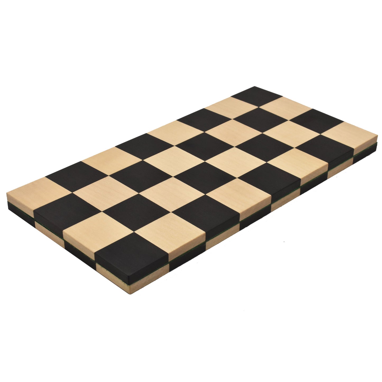 Solid Wood Roll Up Travel Chess Board in Ebony & Maple Wood- 40 MM Square- 12.6