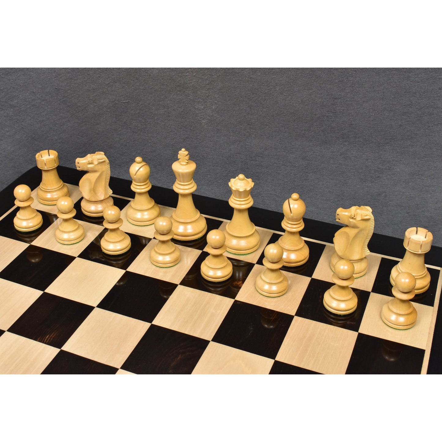 1972 Championship Fischer Spassky Chess Set- Chess Pieces Only - Double Weighted Box wood