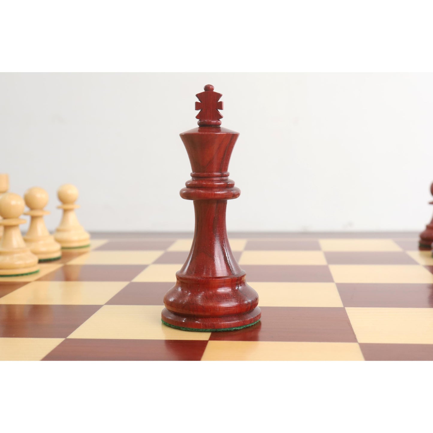 1972 Championship Fischer Spassky Chess Set- Chess Pieces Only - Double Weighted Bud Rosewood