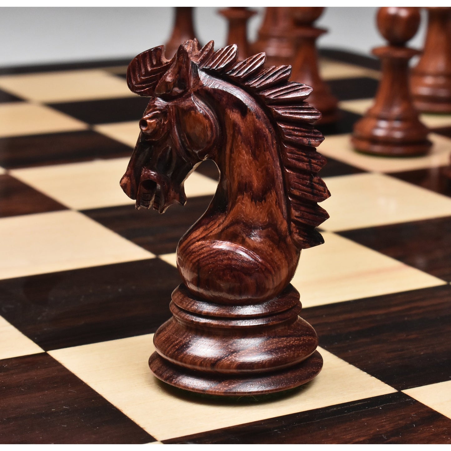 3.7" Emperor Series Staunton Chess set- Chess Pieces Only- Double Weighted Rose Wood