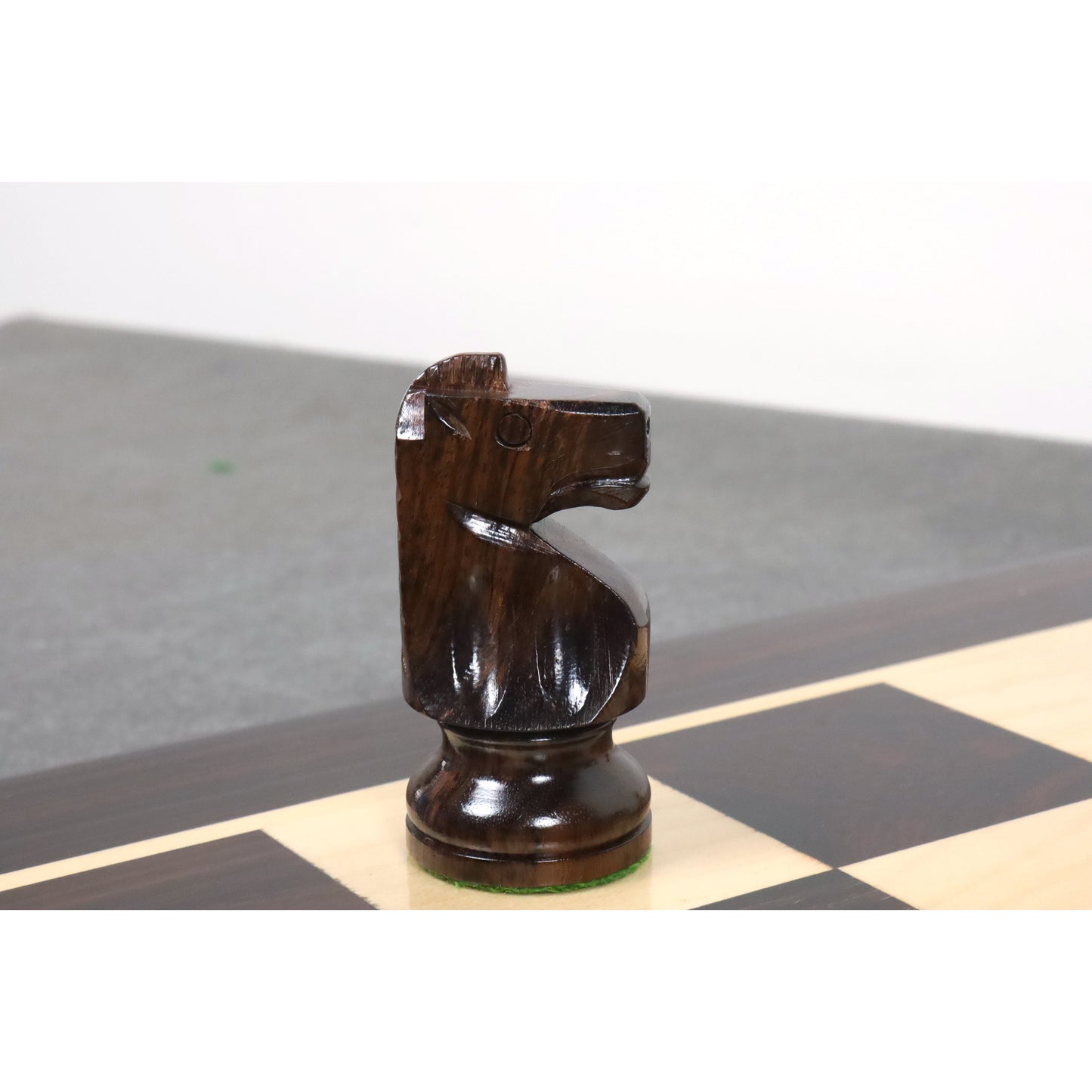 3.8" Reproduced W.T. Pinney Staunton Chess Set- Chess Pieces Only - Weighted Rosewood