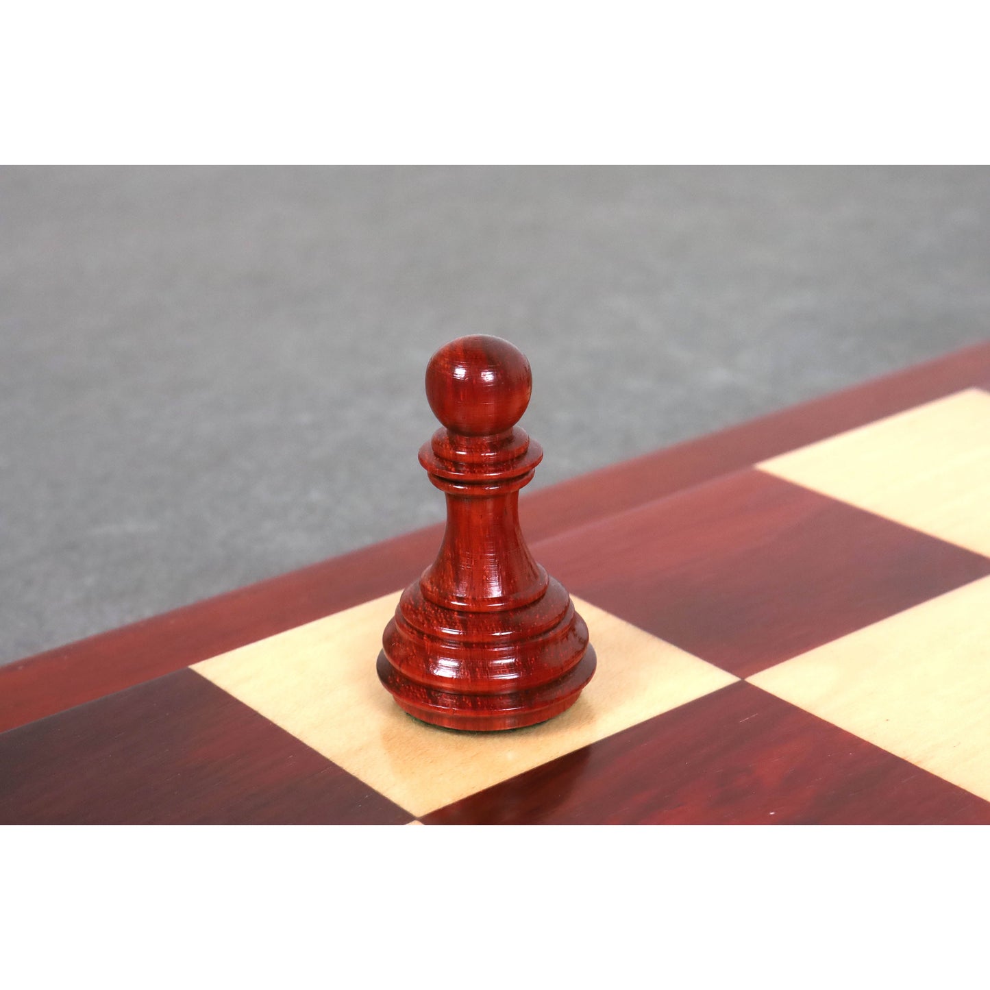 3.8" Imperial Staunton Chess Set- Chess Pieces Only - Weighted Bud Rose Wood