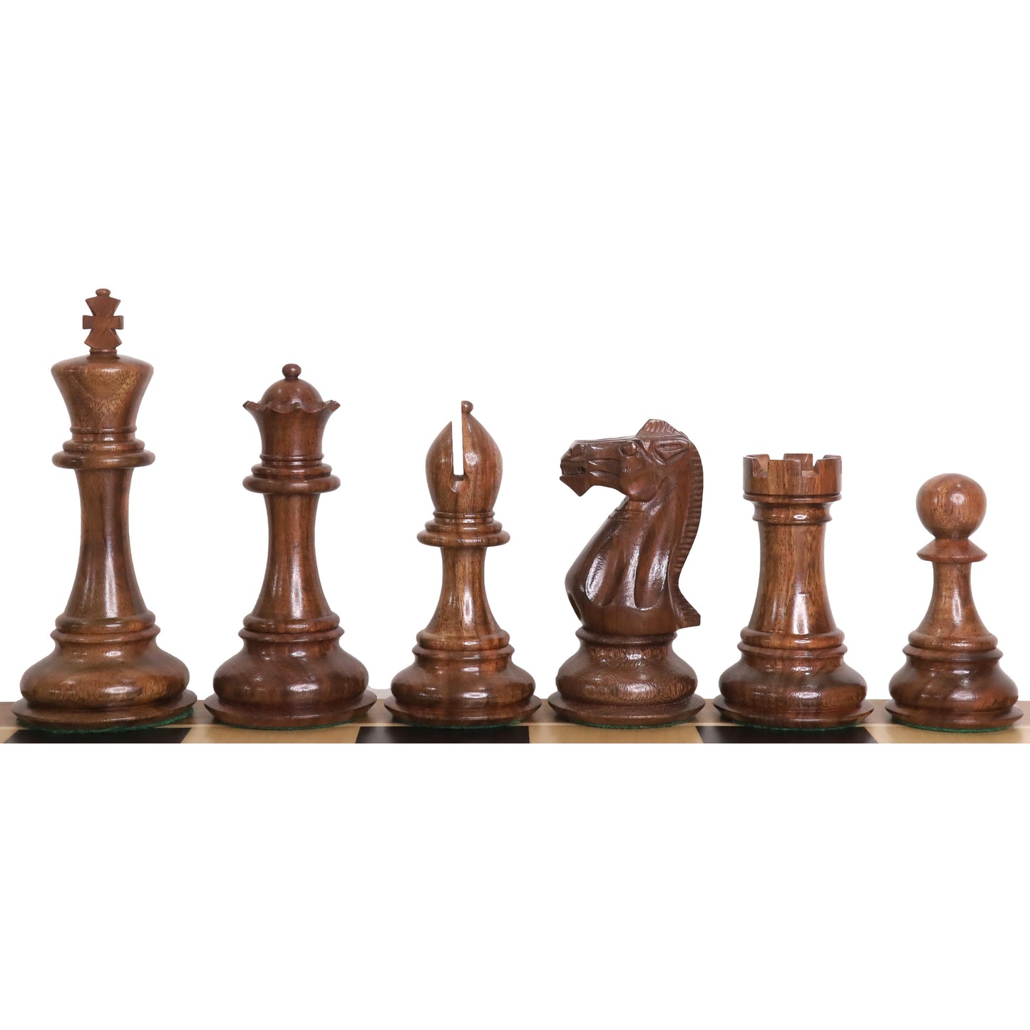 6.3" Jumbo Pro Staunton Luxury Chess Set- Chess Pieces Only - Golden Rosewood & Boxwood