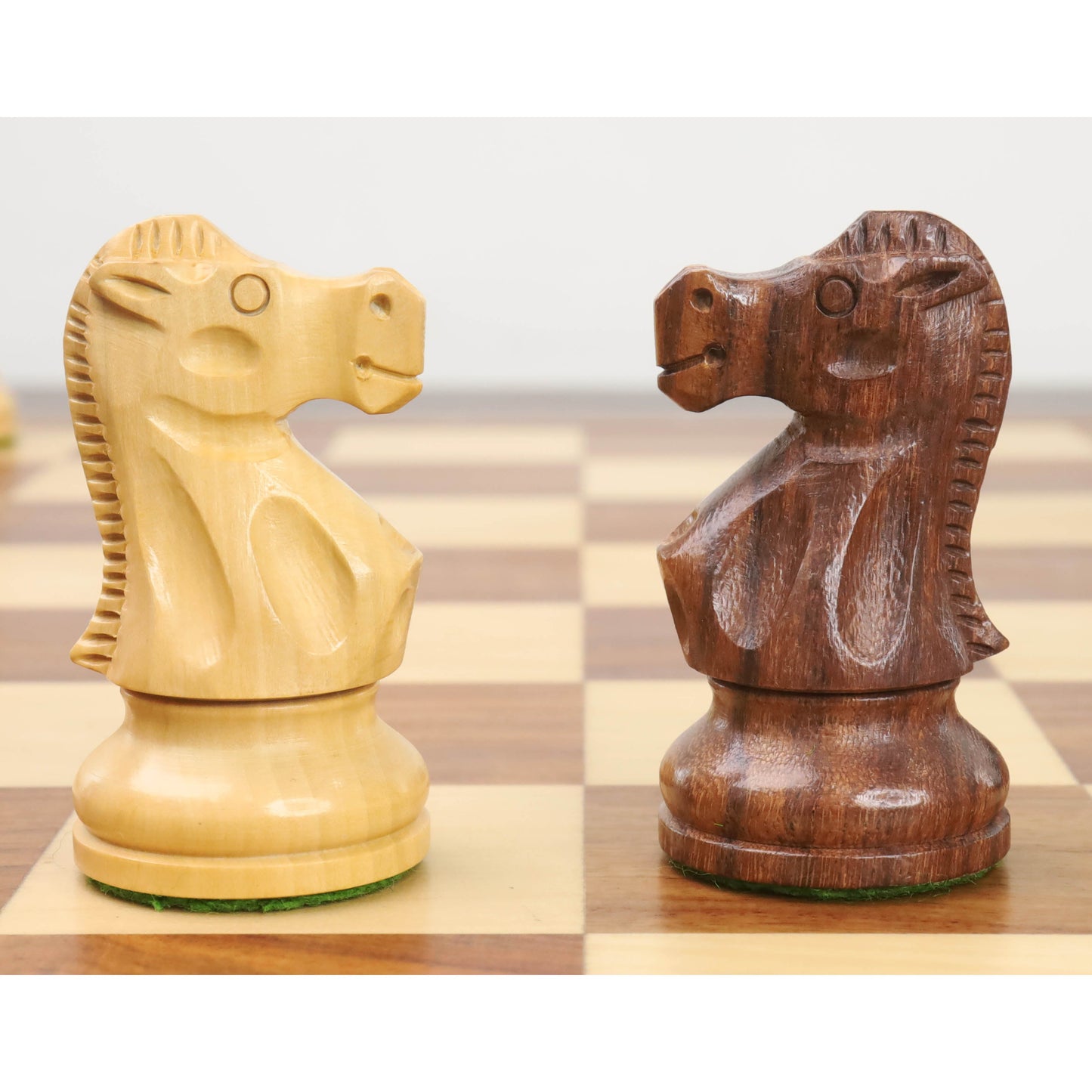 3.8" Reykjavik Series Staunton Wooden Chess Set- Chess Pieces Only - Weighted Sheesham Wood
