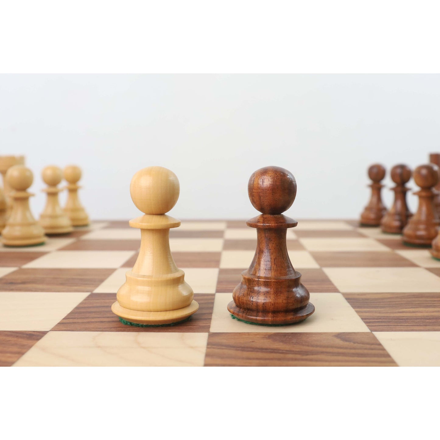 4.1" Pro Staunton Weighted Wooden Chess Set- Chess Pieces Only - Sheesham wood - 4 queens