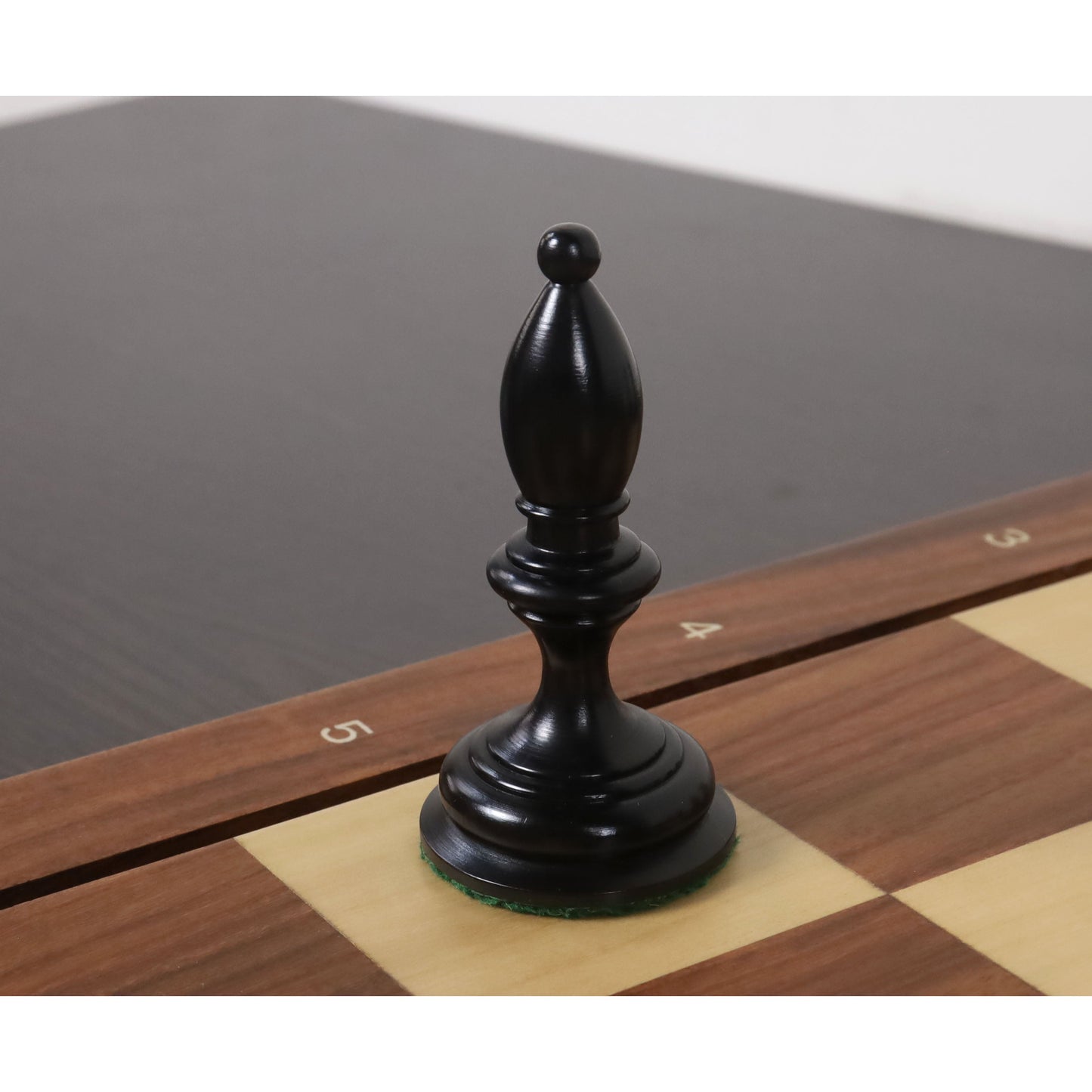 1933 Botvinnik Flohr-I Soviet Chess Set- Chess Pieces Only - Ebonised Boxwood - 3.6" King