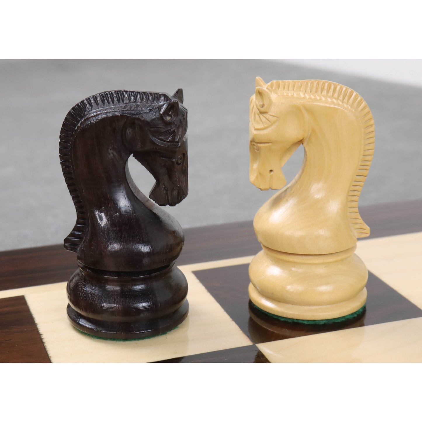 Leningrad Staunton Chess Set- Chess Pieces Only - Rosewood & Boxwood - 4" King