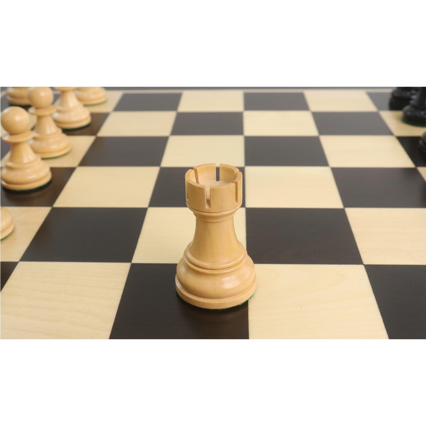 1972 Championship Fischer Spassky Chess Set- Chess Pieces Only - Double Weighted Ebony wood