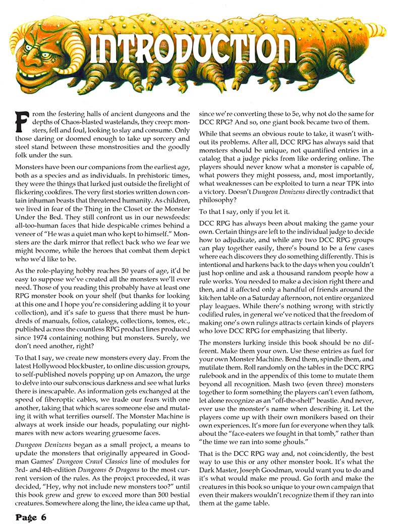 DCC RPG: Dungeon Denizens