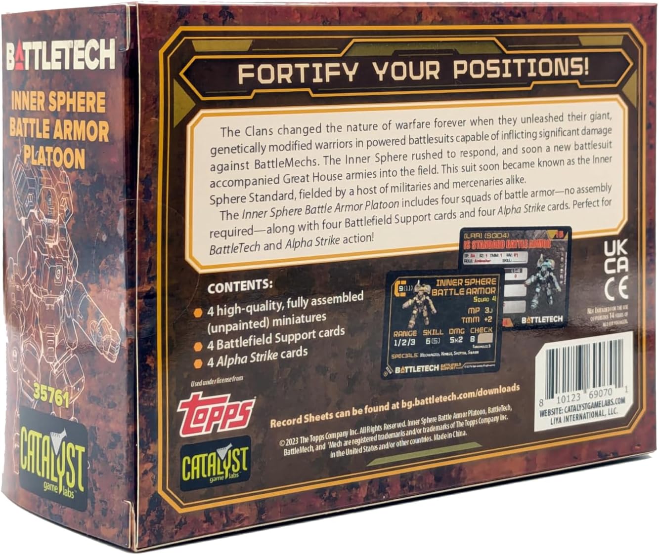 BattleTech: Mercenaries ForcePack - Inner Sphere Battle Armor Platoon