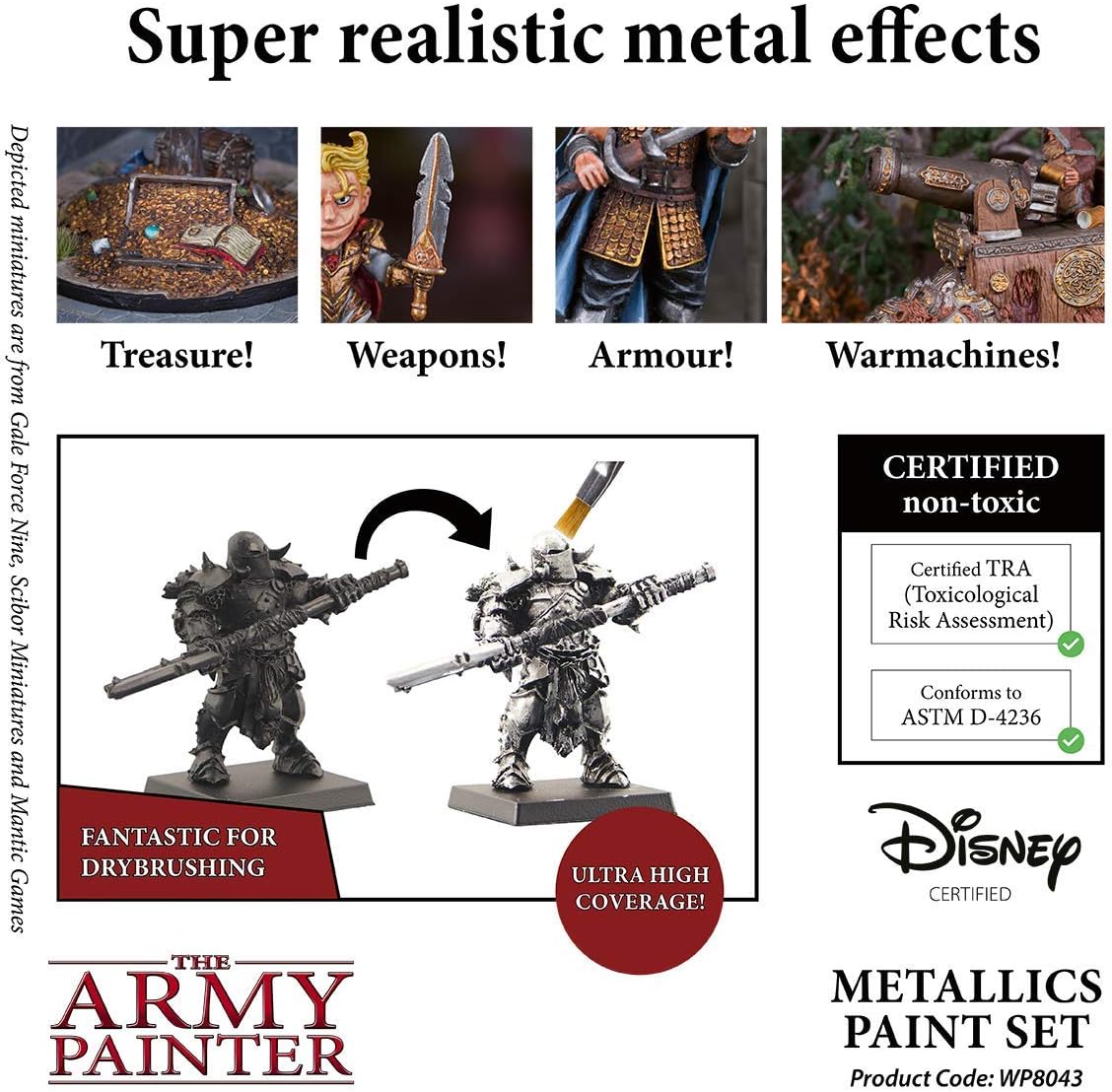 Army Painter Warpaints Metallics: Paint Set