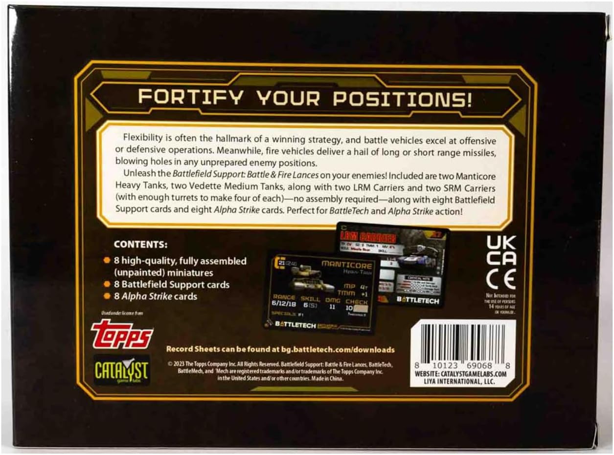 BattleTech: Mercenaries Forcepack - Battlefield Support Battle & Fire Lances