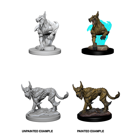 D&D: Nolzur's Marvelous Minis: Blink Dogs W1 (Unpainted)