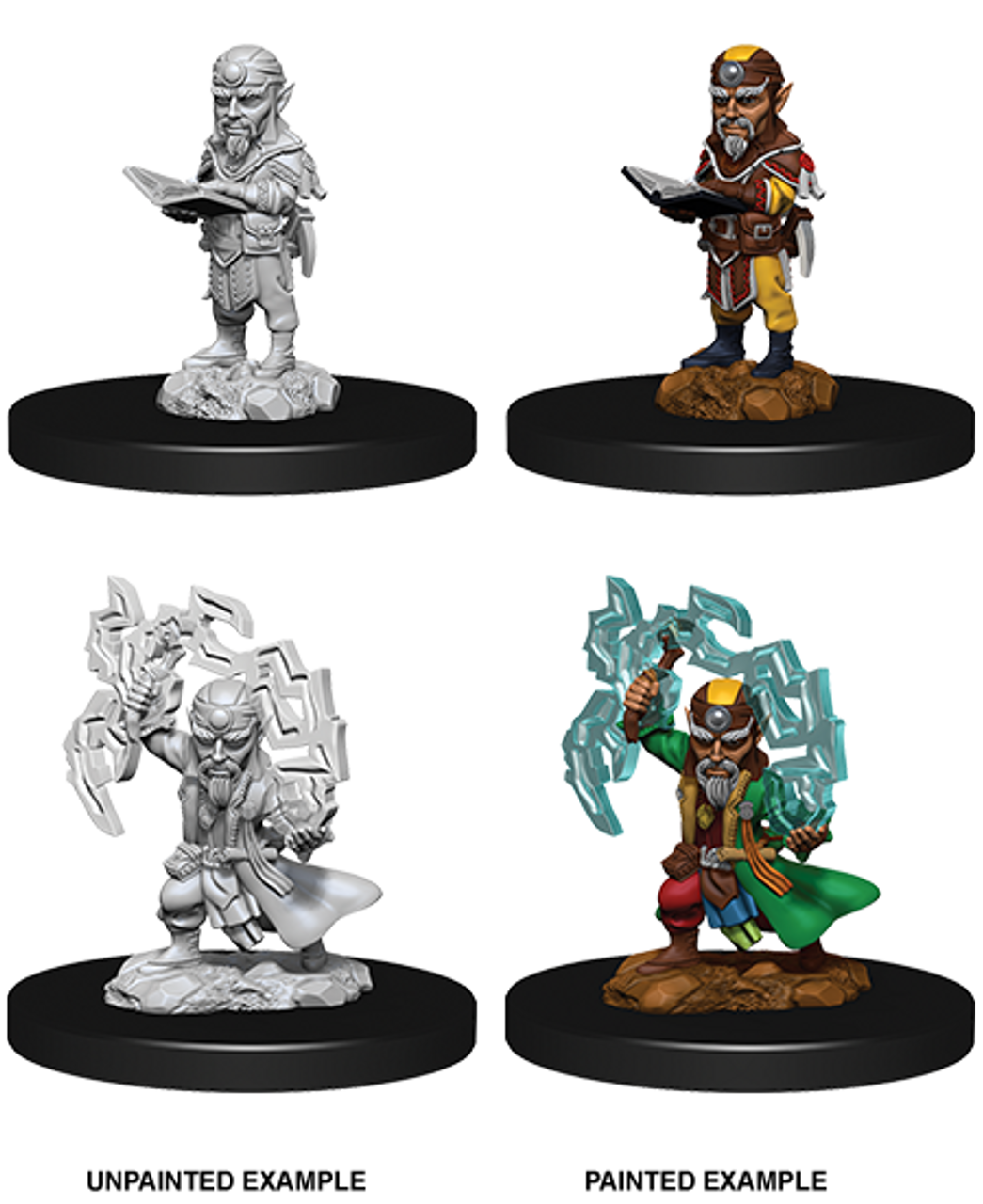 PATHFINDER: DEEP CUTS UNPAINTED MINIATURES -W9-MALE GNOME SORCERER