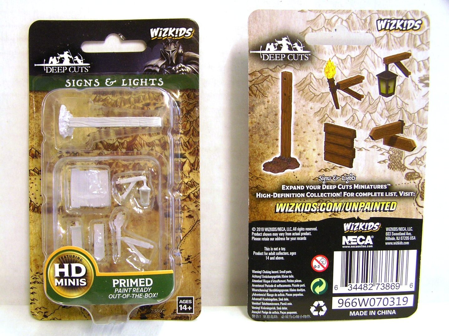 WKZ: DEEPCUTS - SIGNS & LIGHTS (UNPAINTED) MINIATURE