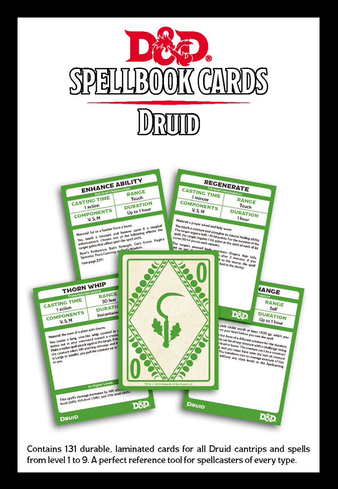 D&D: Spellbook Cards - Druid Deck