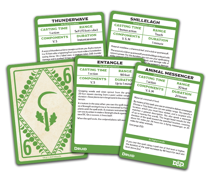 D&D: Spellbook Cards - Druid Deck