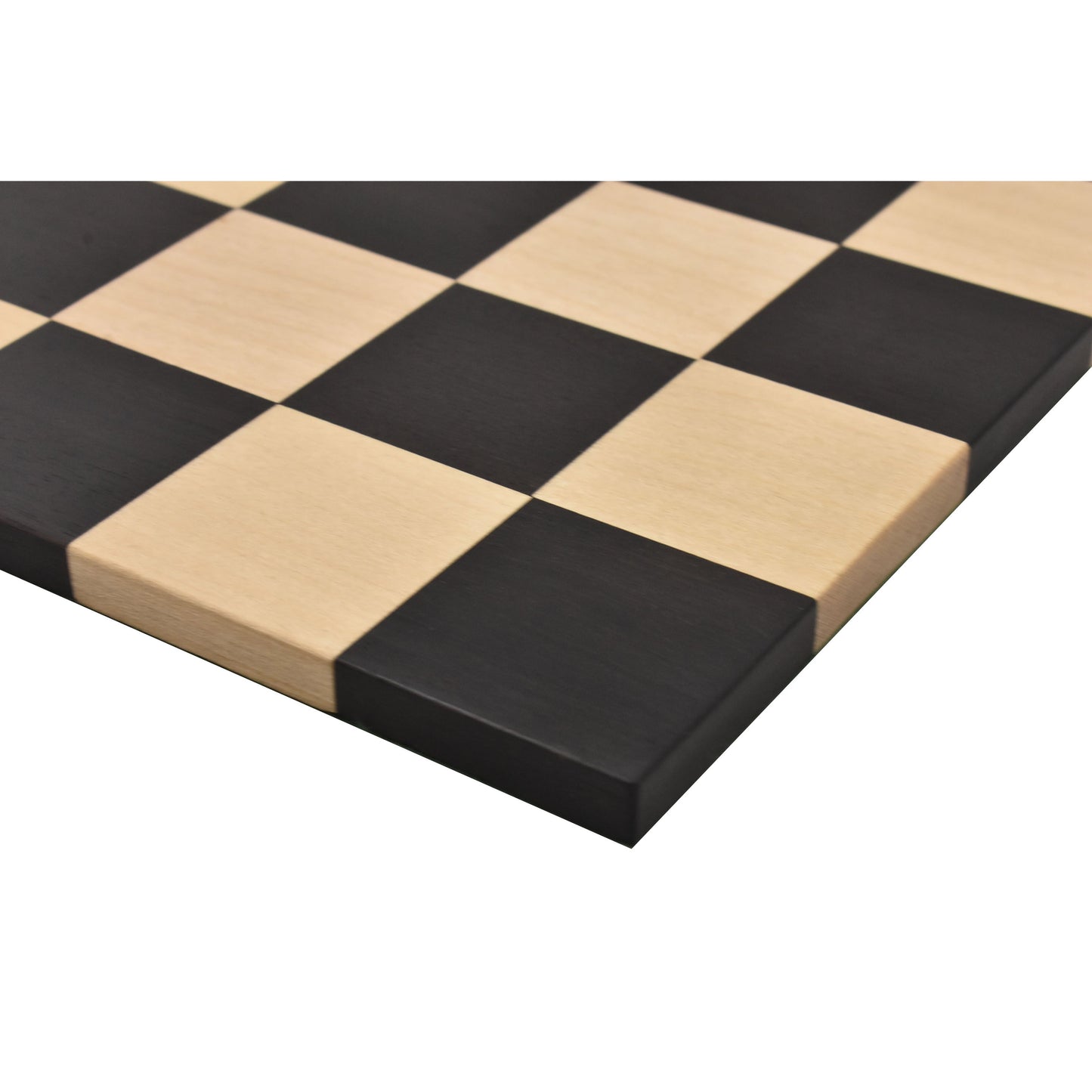Solid Wood Roll Up Travel Chess Board in Ebony & Maple Wood- 40 MM Square- 12.6