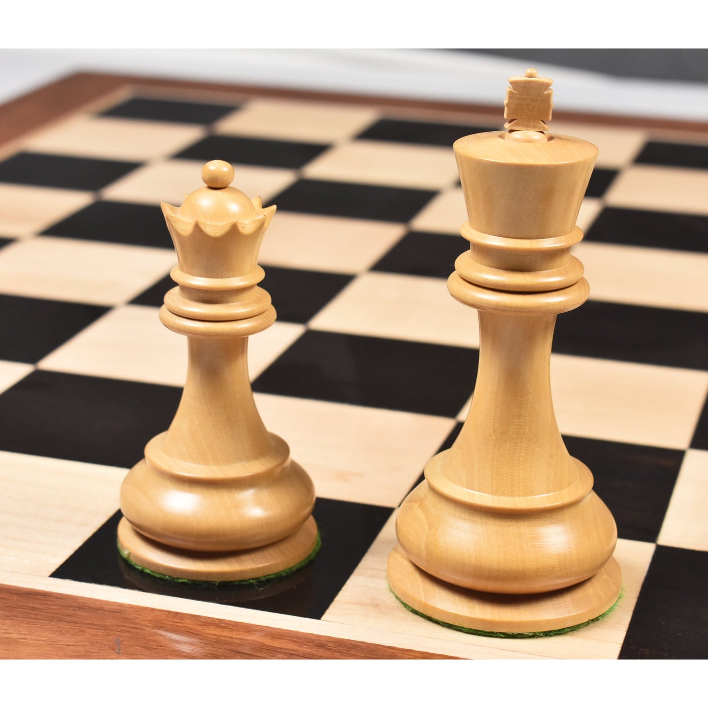 4.3" British Chess Company (BCC) Chess Set- Chess Pieces Only - Ebony Wood - Triple Weight