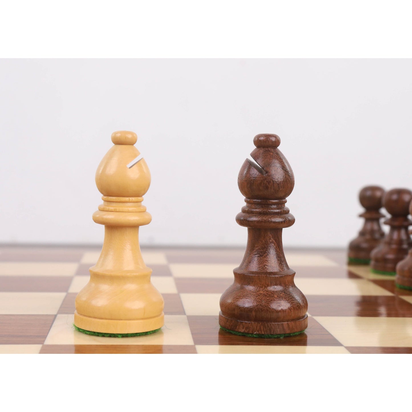 3.3" Tournament Staunton Chess Set- Chess Pieces Only - Golden Rosewood - Compact size