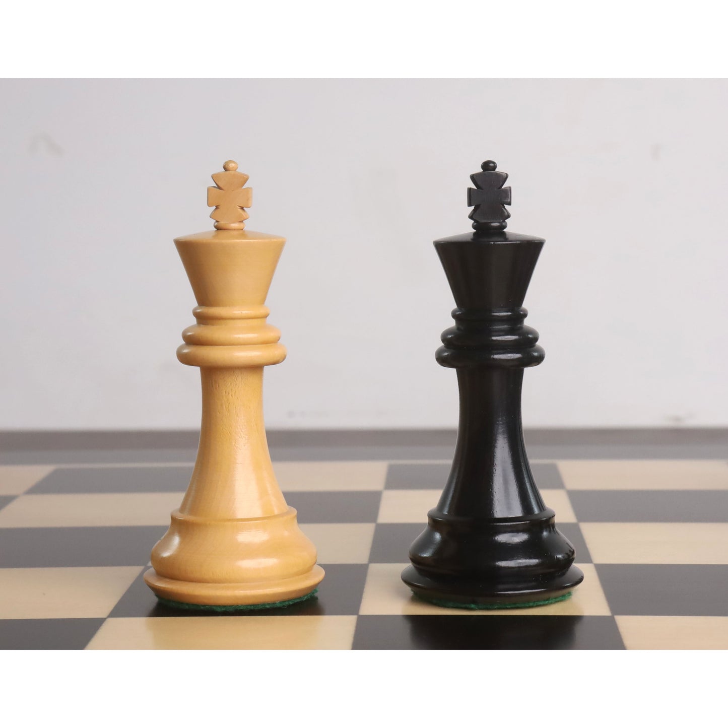 3.9" Professional Staunton Chess Set- Chess Pieces Only - Weighted Ebony wood