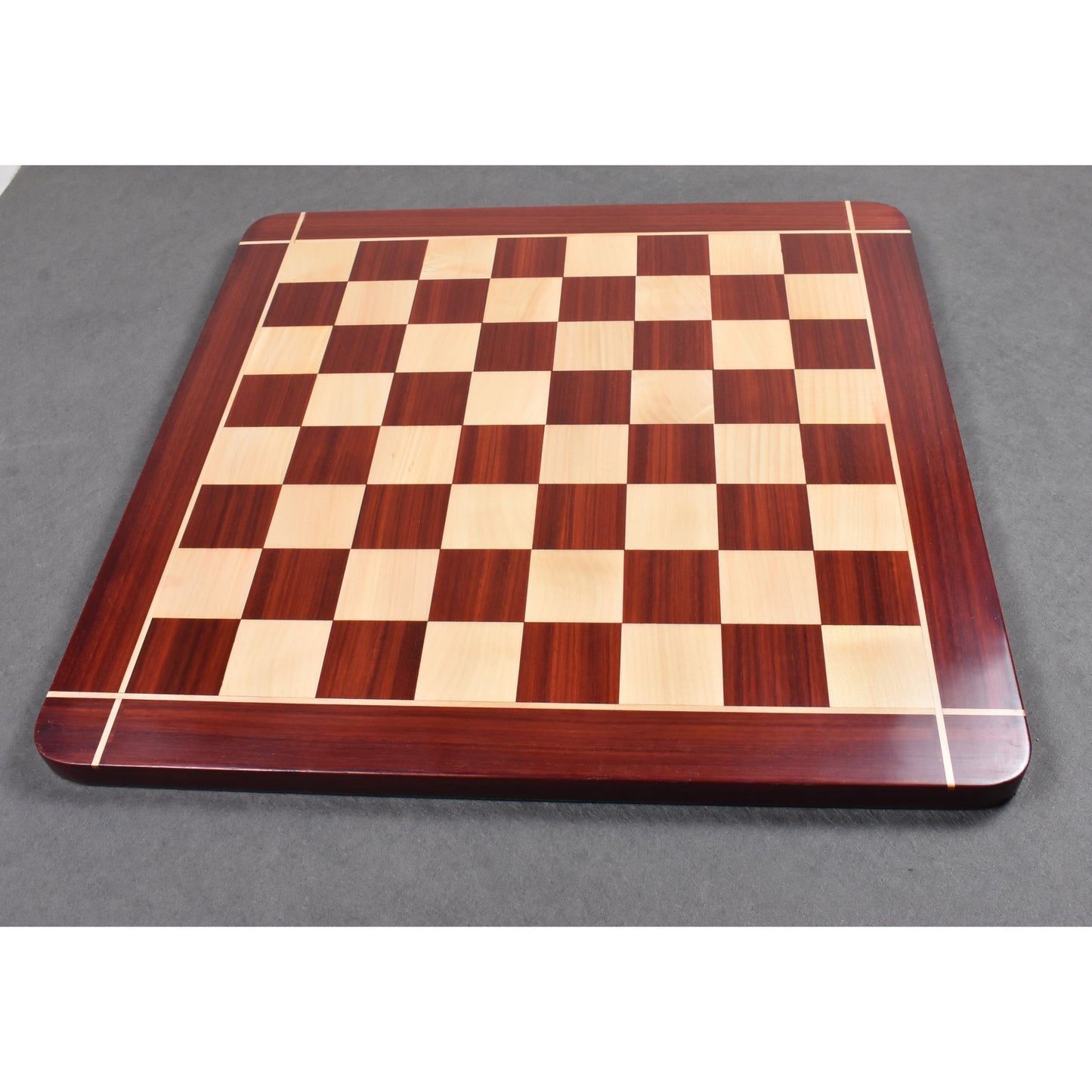 Arthur Luxury Staunton Chess Set Combo - Pieces in Bud Rosewood with 23" Wooden Chessboard and Storage Box