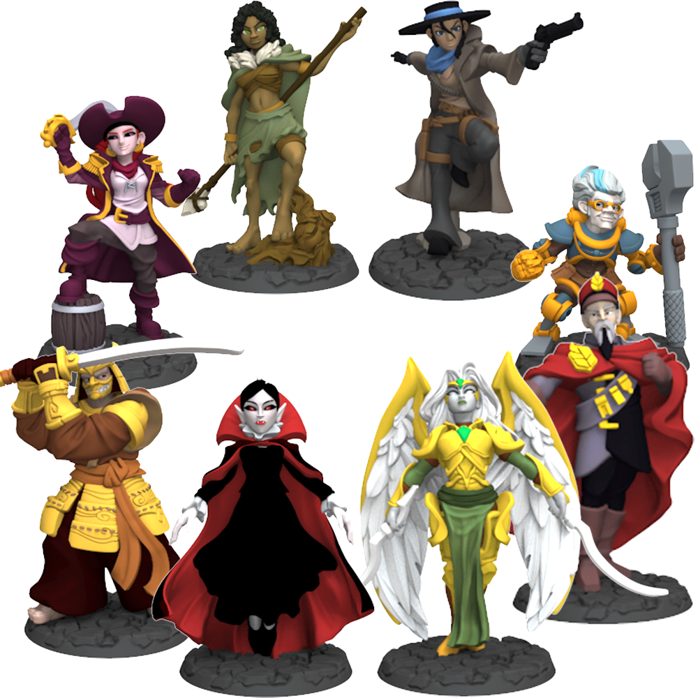 Dice Throne: Season 2 pre-painted miniatures