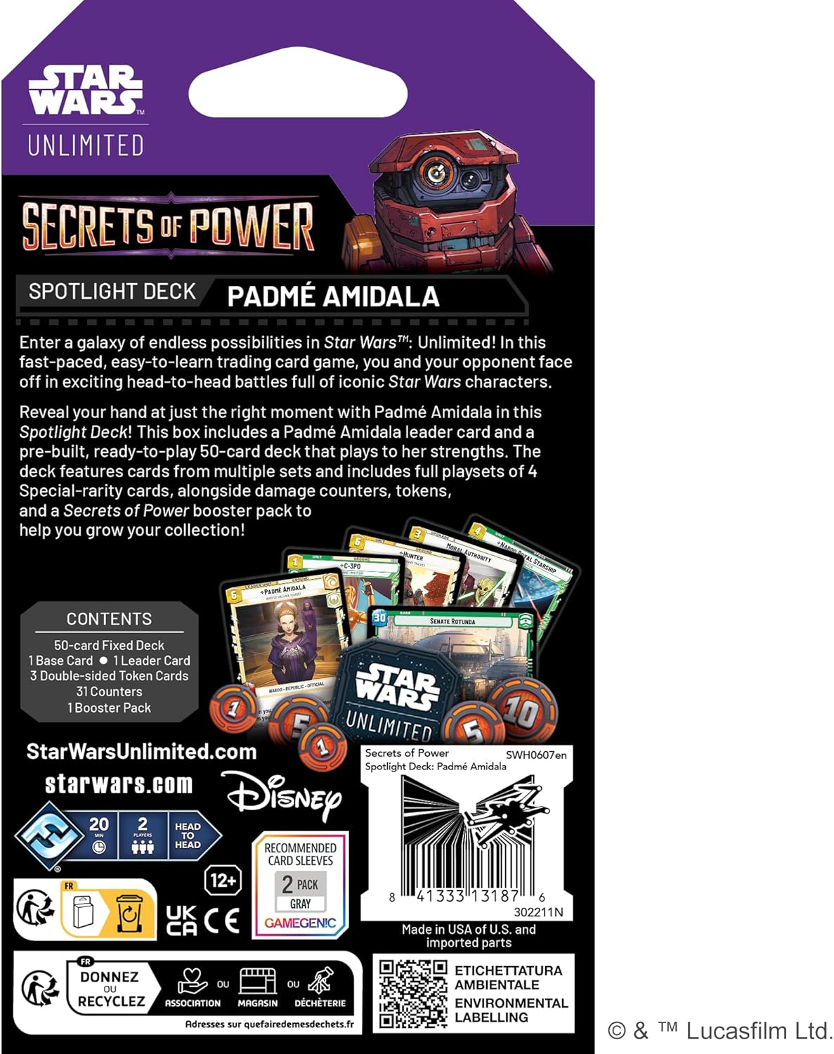 Star Wars: Unlimited TCG - Secrets of Power Spotlight Deck - Padmé Amidala