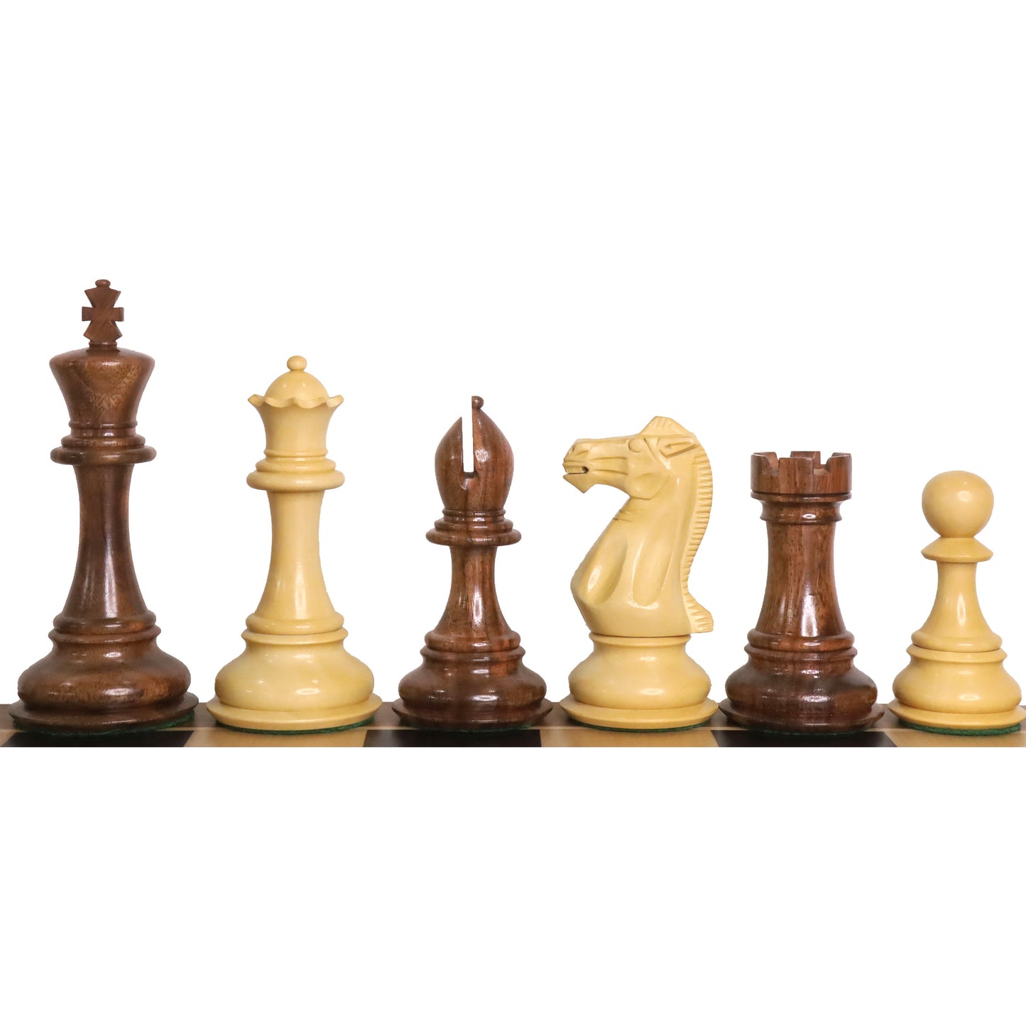 6.3" Jumbo Pro Staunton Luxury Chess Set- Chess Pieces Only - Golden Rosewood & Boxwood