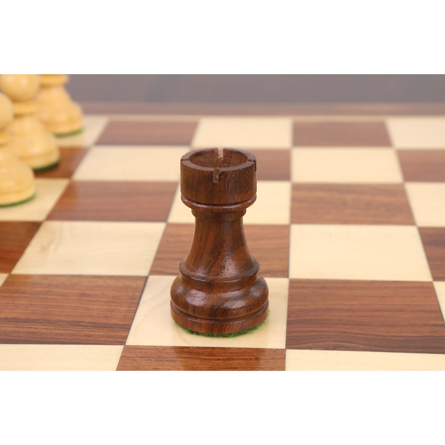 3.3" Tournament Staunton Chess Set- Chess Pieces Only - Golden Rosewood - Compact size